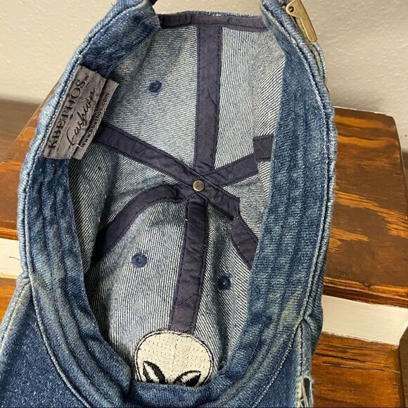 KBETHOS Alien Distressed Denim Trucker Ball Cap - Picture 7 of 9